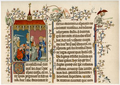 Dvě biblické scény, konec 14. století od Unbekannt