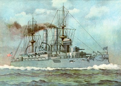 USS Kearsarge , americká bitevní loď, 1898 od Unbekannt