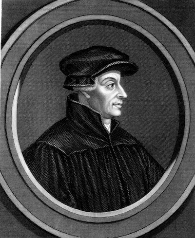 Ulrich Zwingli, švýcarský reformační božský, c1530 1851 od Unbekannt