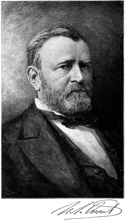 Ulysses S Grant, americký voják a státník, konec 19. století od Unbekannt