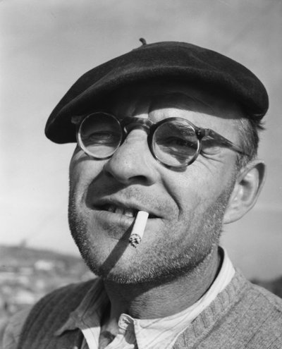Umberto Bratti, kanál Donzere-Mondragon a energetický dělník, 1952 od Unbekannt