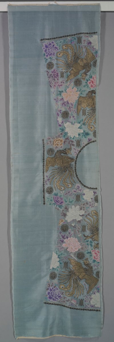 Nestřižený župan: Správný pravý přední a zadní panel, c. 90. léta 19. století. od Unbekannt