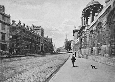 University College z High Street, Oxford, c1896 od Unbekannt
