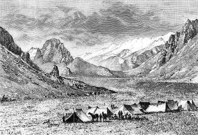 Horní údolí Kara-Kash, c1890 od Unbekannt