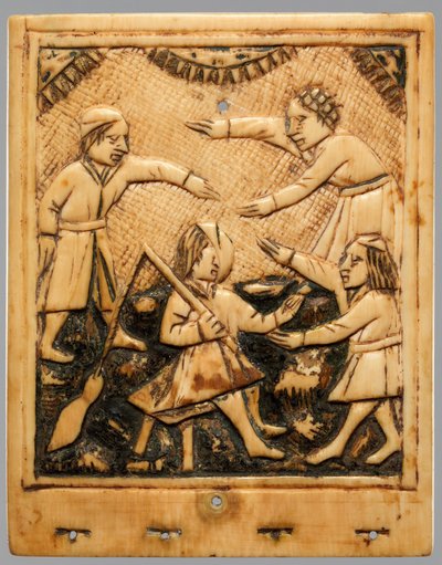 Horní list slunečních hodin, německy, ca. 1500. od Unbekannt