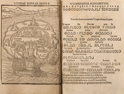Utopie od Thomase More, 1516 od Unbekannt