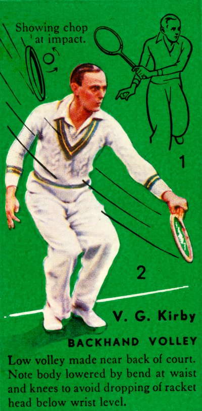 V. G. Kirby - Backhand Volley, c1935. od Unbekannt