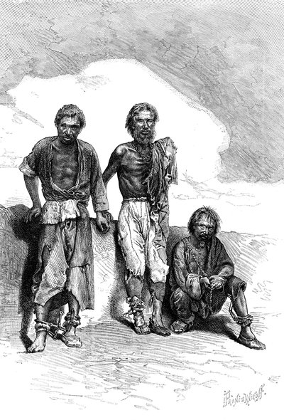 Vagrant Convicts, Čína, c1890 od Unbekannt