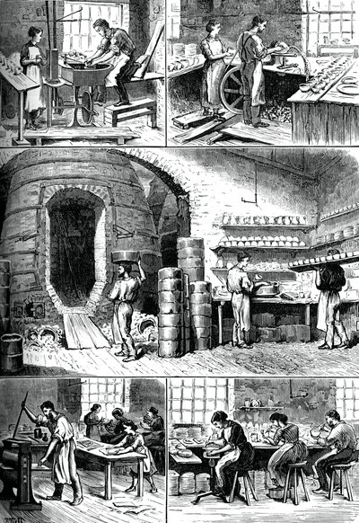Různé procesy keramiky, c1880 od Unbekannt