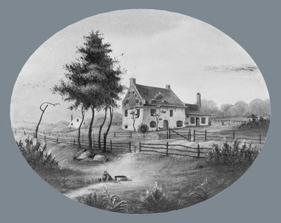 Vechte House v Gowannus, Brooklyn, New York, 1865. od Unbekannt