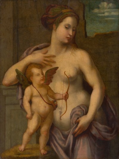 Venuše s Amorem od Unbekannt
