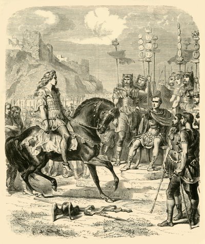 Vercingetorix před Caesarem, 1890. od Unbekannt