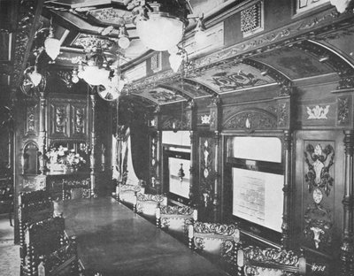 Vestibul Jídelní vůz na Rio-Sao Paulo Night Express centrální železnice Brazílie, 1914 od Unbekannt