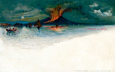 Vesuv v roce 1872 od Unbekannt