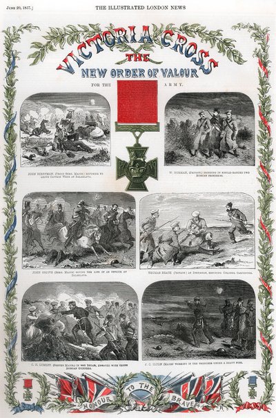 Victoria Cross , britské ocenění za statečnost, 1857 od Unbekannt