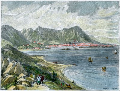 Victoria, Hong Kong, z čínské pevniny, c1890 od Unbekannt