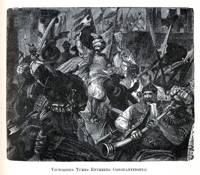 Vítězní Turci vstupující do Konstantinopole, 1882 od Unbekannt
