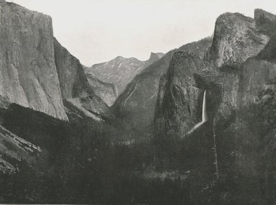 Pohled z Artists Point, Yosemite Valley, USA, 1895. od Unbekannt