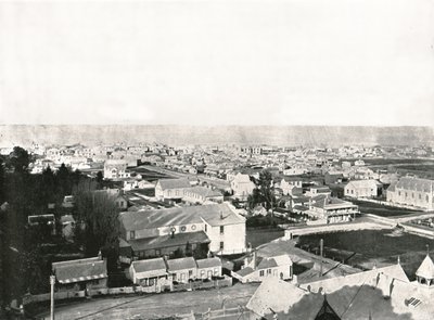 Pohled z Milton Road, Napier, Nový Zéland, 1895. od Unbekannt