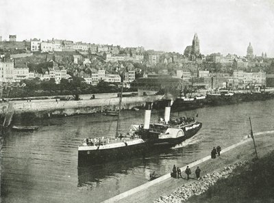 Pohled z West Pier, Boulogne, Francie, 1895. od Unbekannt