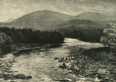 Pohled ze Starého mostu, Invercauld, Braemar, 1898. od Unbekannt