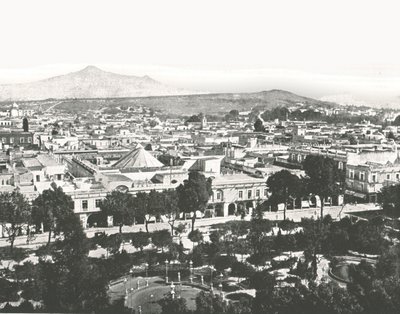 Pohled z katedrály, Puebla, Mexiko, 1895. od Unbekannt