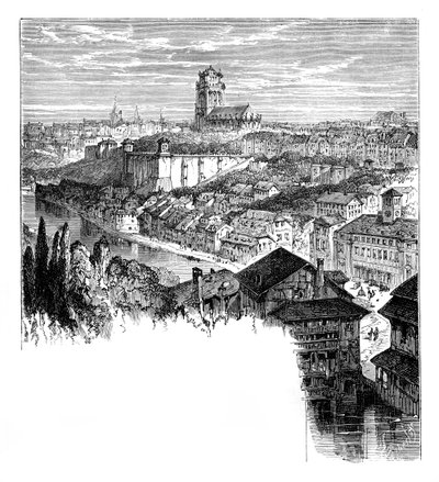 Pohled v Bernu, Švýcarsko, c1888 od Unbekannt