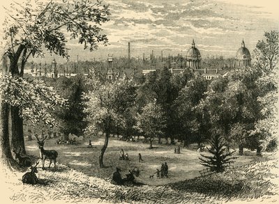 Pohled v Greenwich Park, c1878. od Unbekannt