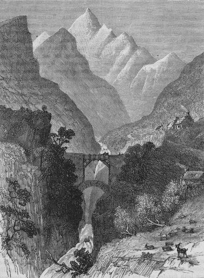 Pohled v Pyrenejích, c1880 od Unbekannt