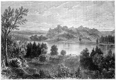 Pohled do údolí horní Mississippi, 1877 od Unbekannt