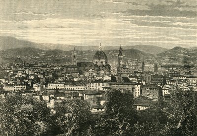 Pohled na Florencii z Belvederu, 1890. od Unbekannt