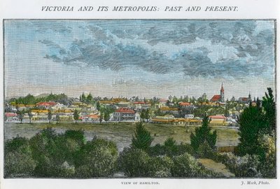 Pohled na Hamilton, Victoria, Austrálie, c1885 od Unbekannt