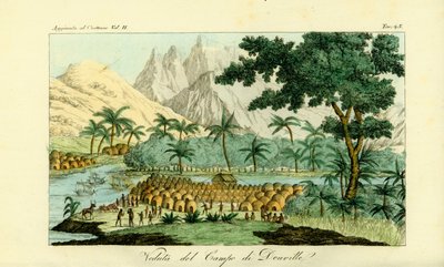 Pohled na tábor Jean-Baptista Douville na řece Kongo ve vesnici Quitumba, Angola od Unbekannt