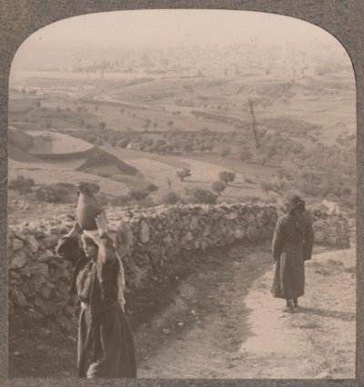 Pohled na Jeruzalém z Peters House, c1900 od Unbekannt