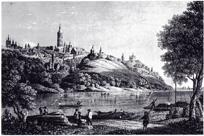 Pohled na Kyjev, 1835 od Unbekannt