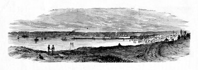 Pohled na Milwaukee Bay, Lake Michigan, 1883 od Unbekannt