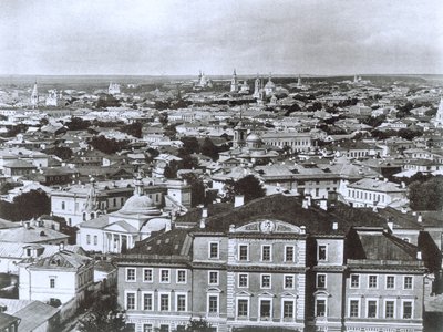 Pohled na Moskvu ze zvonice Ivana Velikého, Rusko, 1884 od Unbekannt