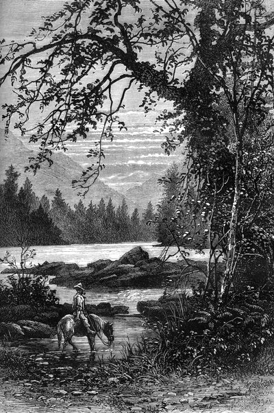 Pohled na Severní Karolínu, konec 18. století c1880 od Unbekannt