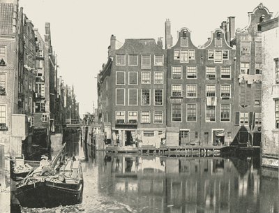 Pohled na jeden z hlavních kanálů, Amsterdam, Nizozemsko, 1895. od Unbekannt