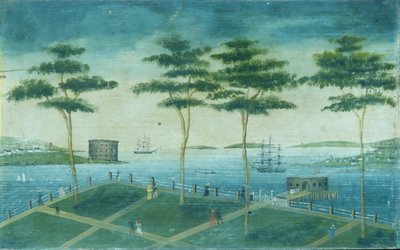 Pohled na baterii, New York, 1800-1850. od Unbekannt