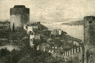 Pohled na Bospor: Hrad Evropy, 1890. od Unbekannt