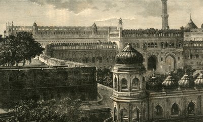 Pohled na Velkou Imambaru, Lucknow, 1890. od Unbekannt