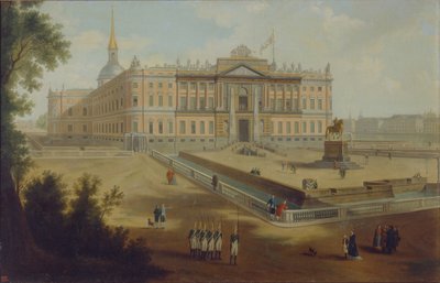 Pohled na Michael Palace v Petrohradě, 1800s od Unbekannt