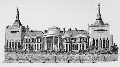 Pohled na pavilon z Wrights Circulating Library, květen 1818, 1939 od Unbekannt
