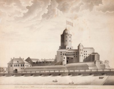 Pohled na hrad Vyborg, c. 1840 od Unbekannt