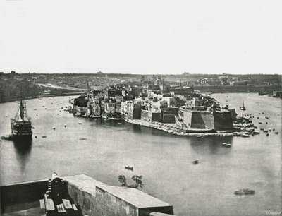 Pohled na přístav, Valletta, Malta, 1895. od Unbekannt