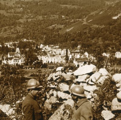 Pohled na čáry, Metzeral, severní Francie, c1914-c1918 od Unbekannt