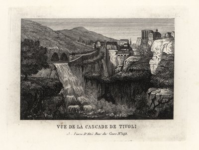 Pohled na vodopády v Tivoli, Itálie, Cascade de Tivoli od Unbekannt