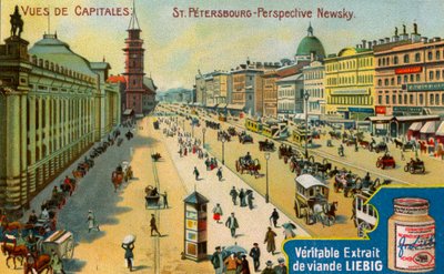 Pohledy na hlavní města: Něvský prospekt, St Petersburg, c1900 od Unbekannt