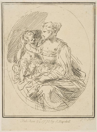 Panna a dítě, 1775. od Unbekannt